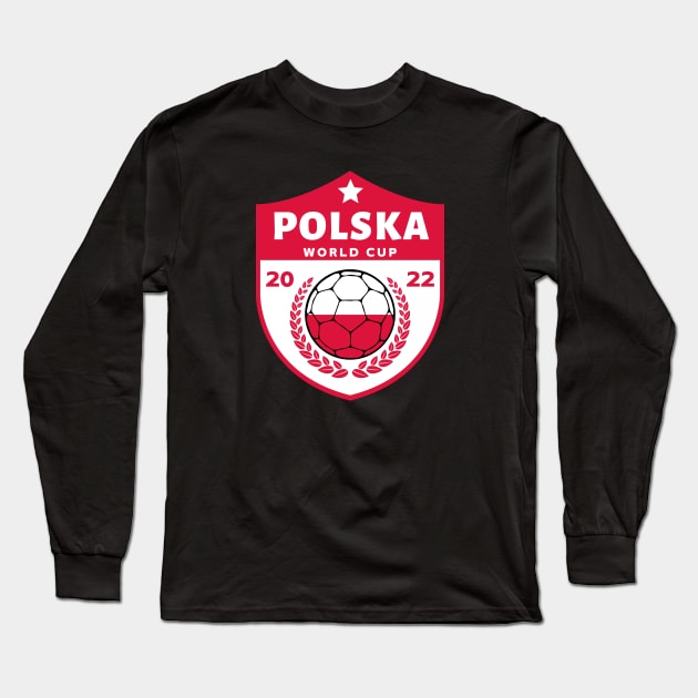 Polska Football Long Sleeve T-Shirt by footballomatic